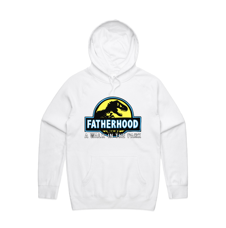 Large Front Design / White / S Jurassic Dad 🦖 - Unisex Hoodie