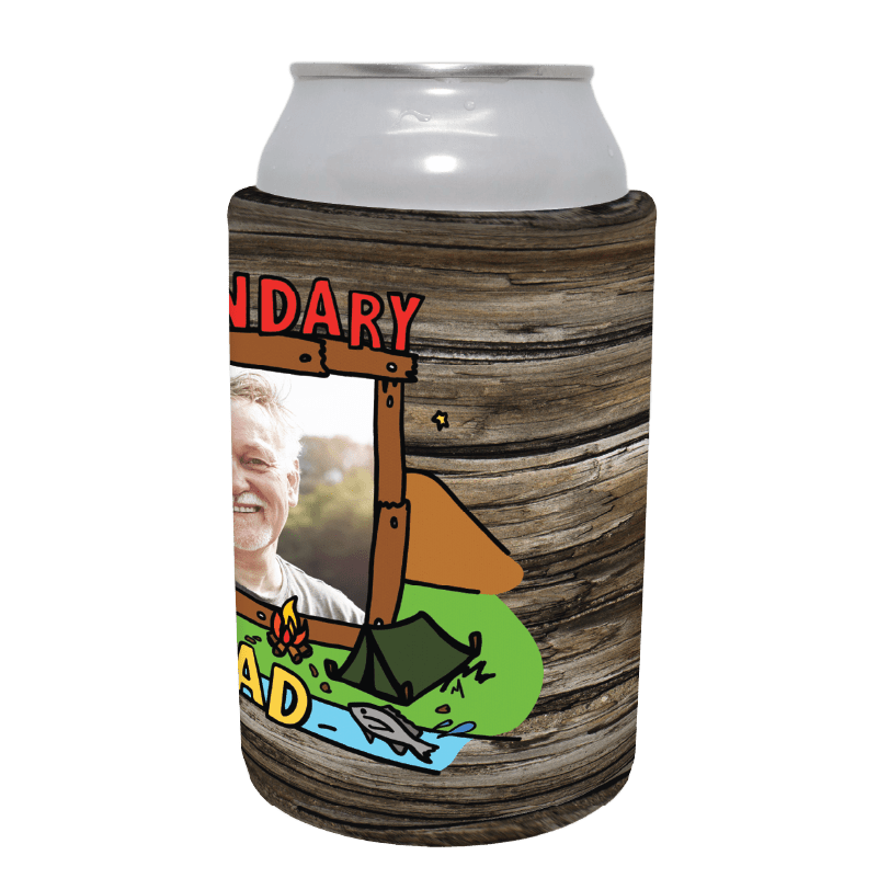 Legendary Dad (Outdoors) 🏕 - Customisable Stubby Holder