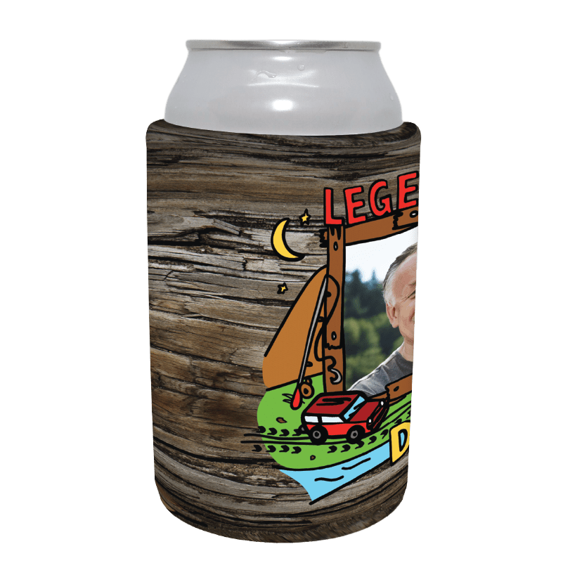 Legendary Dad (Outdoors) 🏕 - Customisable Stubby Holder