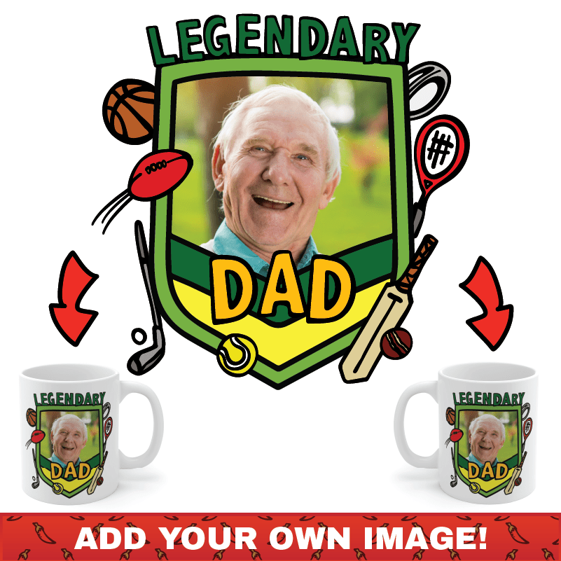 Legendary Dad (Sports) 🏉 - Customisable Coffee Mug