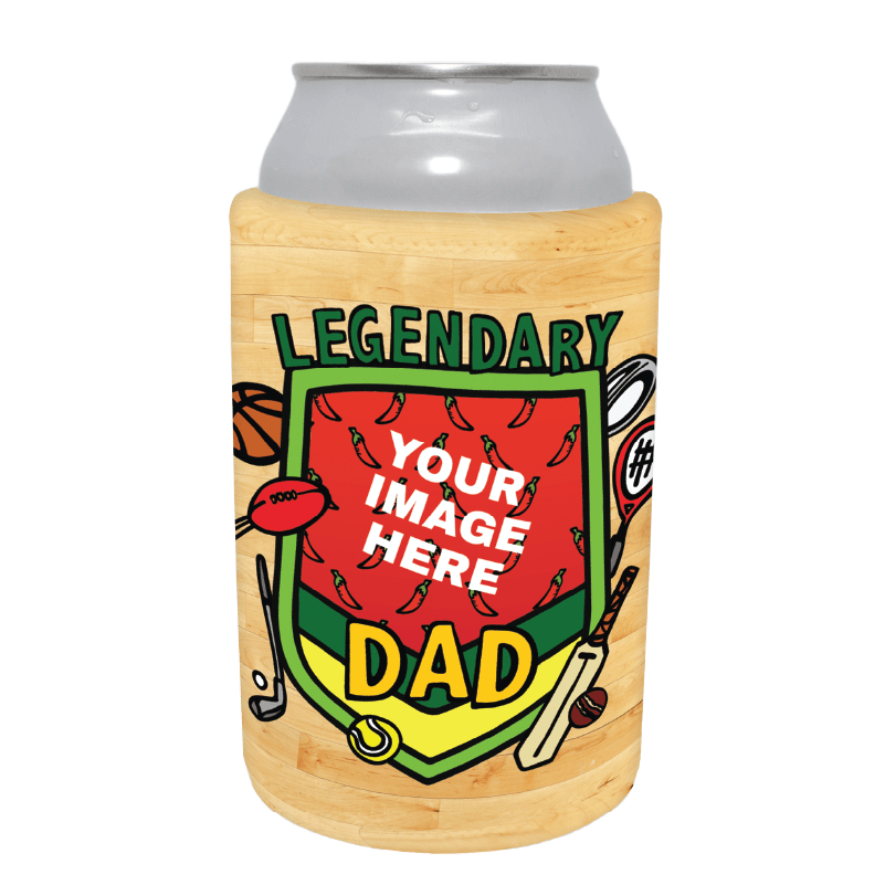 Legendary Dad (Sports) 🏉 - Customisable Stubby Holder
