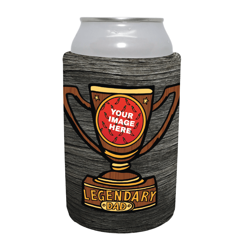 Legendary Dad (Trophy) 🏆 - Customisable Stubby Holder
