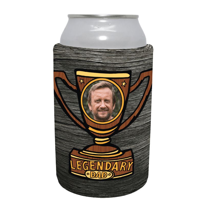 Legendary Dad (Trophy) 🏆 - Customisable Stubby Holder