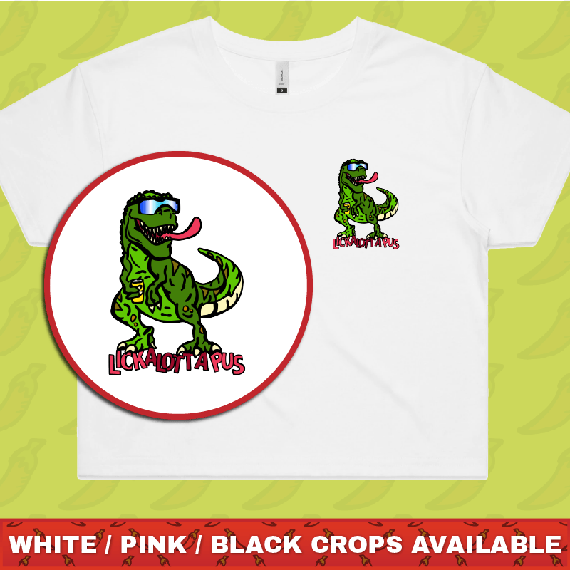 Lickalottapus 🦖👅- Women's Crop Top