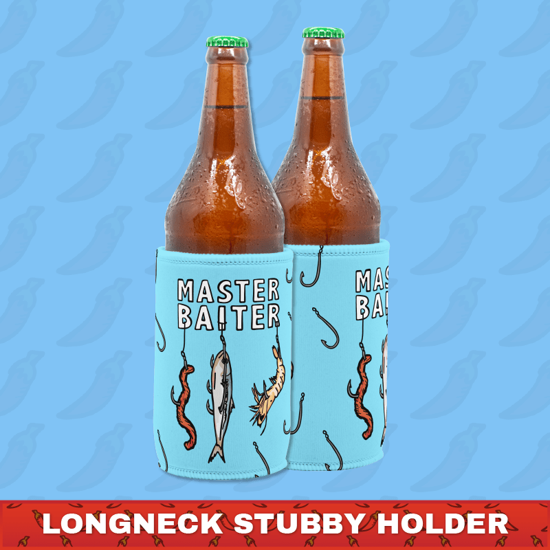 Master Baiter 🎣 Longneck Stubby Holder