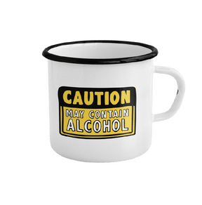 May Contain Alcohol 🍺 - Enamel Camping Mug