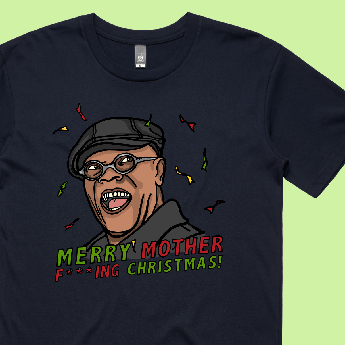 Merry Mother F**** Christmas 👨🏾🦲🎄- Men's T Shirt
