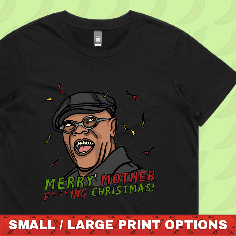 Merry Mother F**** Christmas 👨🏾🦲🎄- Women's T Shirt