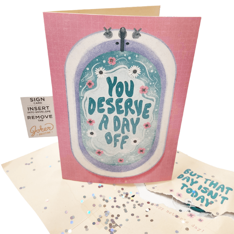 Mother's Day Endless Mum, Mummy, Mamma! 🔊 - Joker Greeting Prank Card (Glitter + Sound)