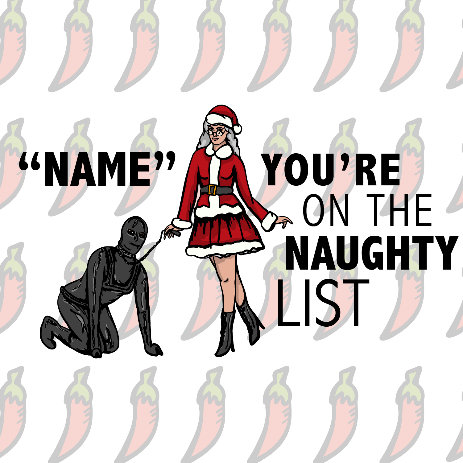 Mrs Claus Naughty List 🤶 - Customisable Coffee Mug