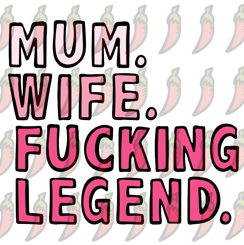 Mum. Wife. Legend 🏅 - Unisex Hoodie