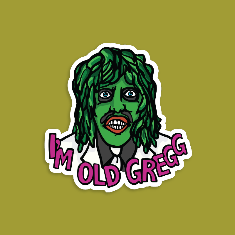 Old Gregg 🧟♂️🛶 - Sticker