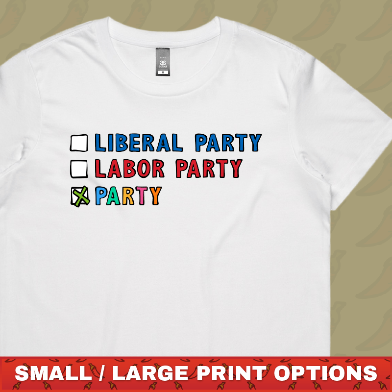 Party Vote โ
- Women's T Shirt