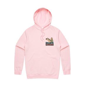 Pink / Small Front Print / S Steve's Snaghouse 🌭 - Unisex Hoodie