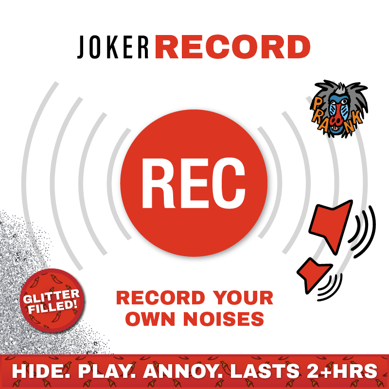 Record Your Own ๐๏ธ๐ - Joker Hiding Noise Prank (Sound + Glitter)