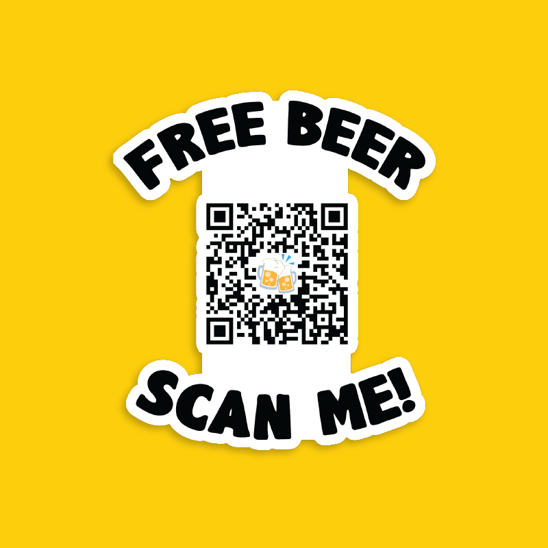 Rick Roll QR Prank ๐ต - Sticker