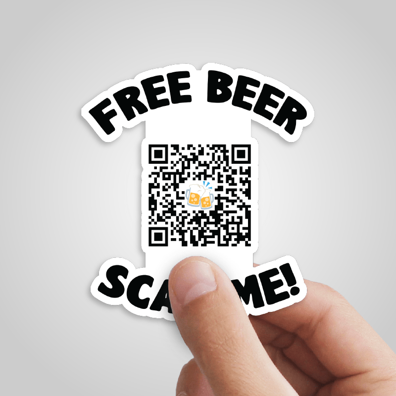 Rick Roll QR Prank ๐ต - Sticker