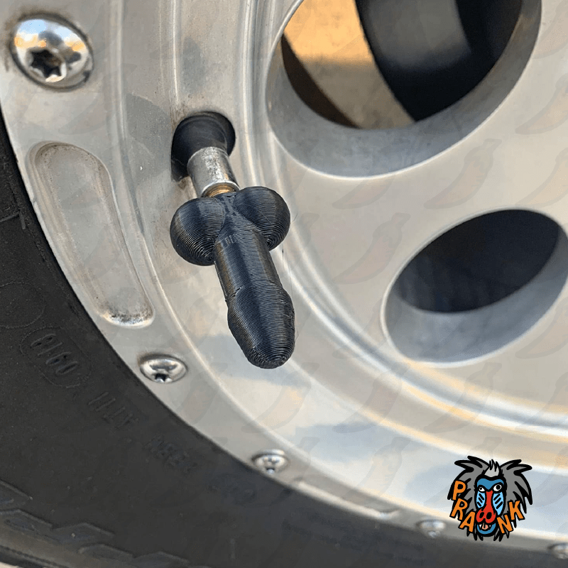 Rooster Shaped Valve Stem Cap 🐓🧢 - Tirecockz Prank (4 Pack!)