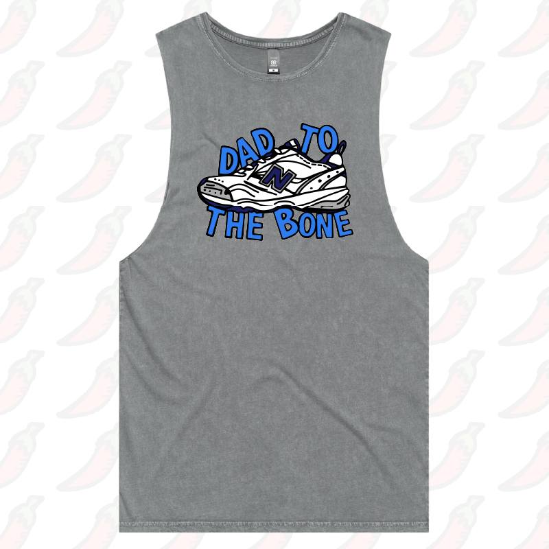 S / Ash / Large Front Design Dad To The Bone ๐ โ Tank