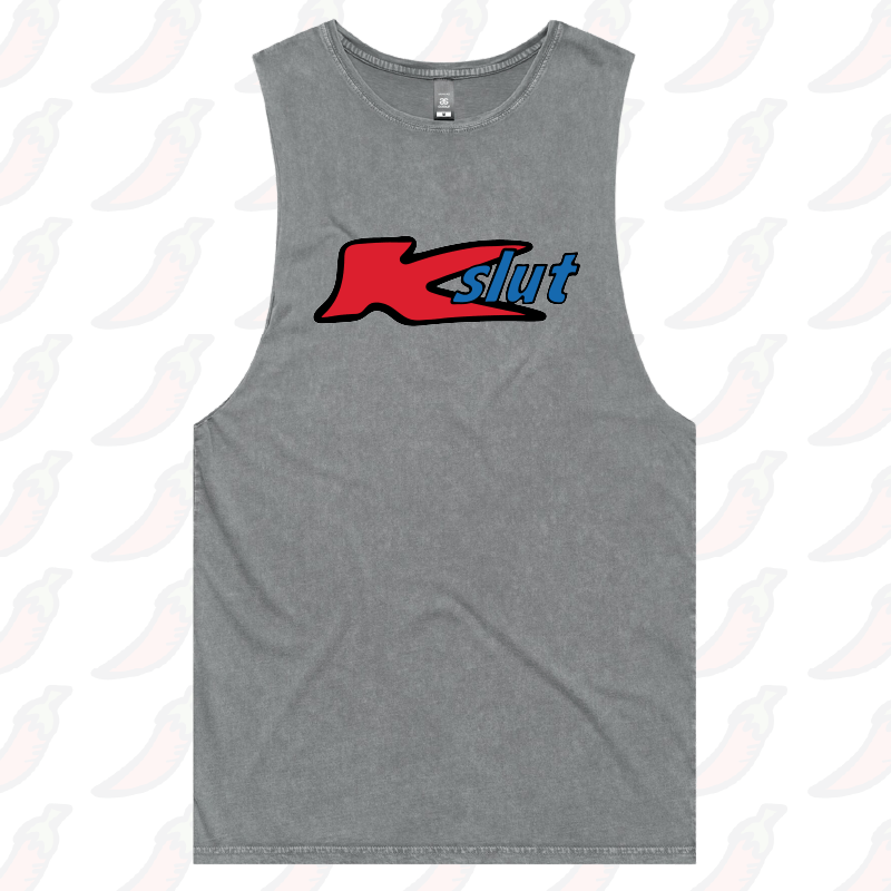 S / Ash / Large Front Design Klut 🛍️ - Tank