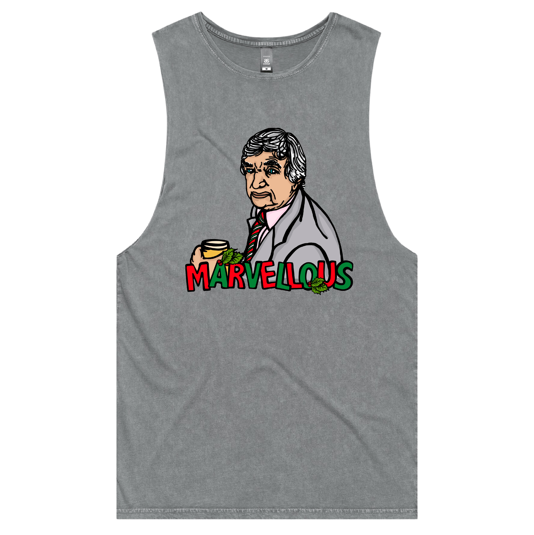 S / Ash / Large Front Design Richie Marvellous ๐ โ Tank
