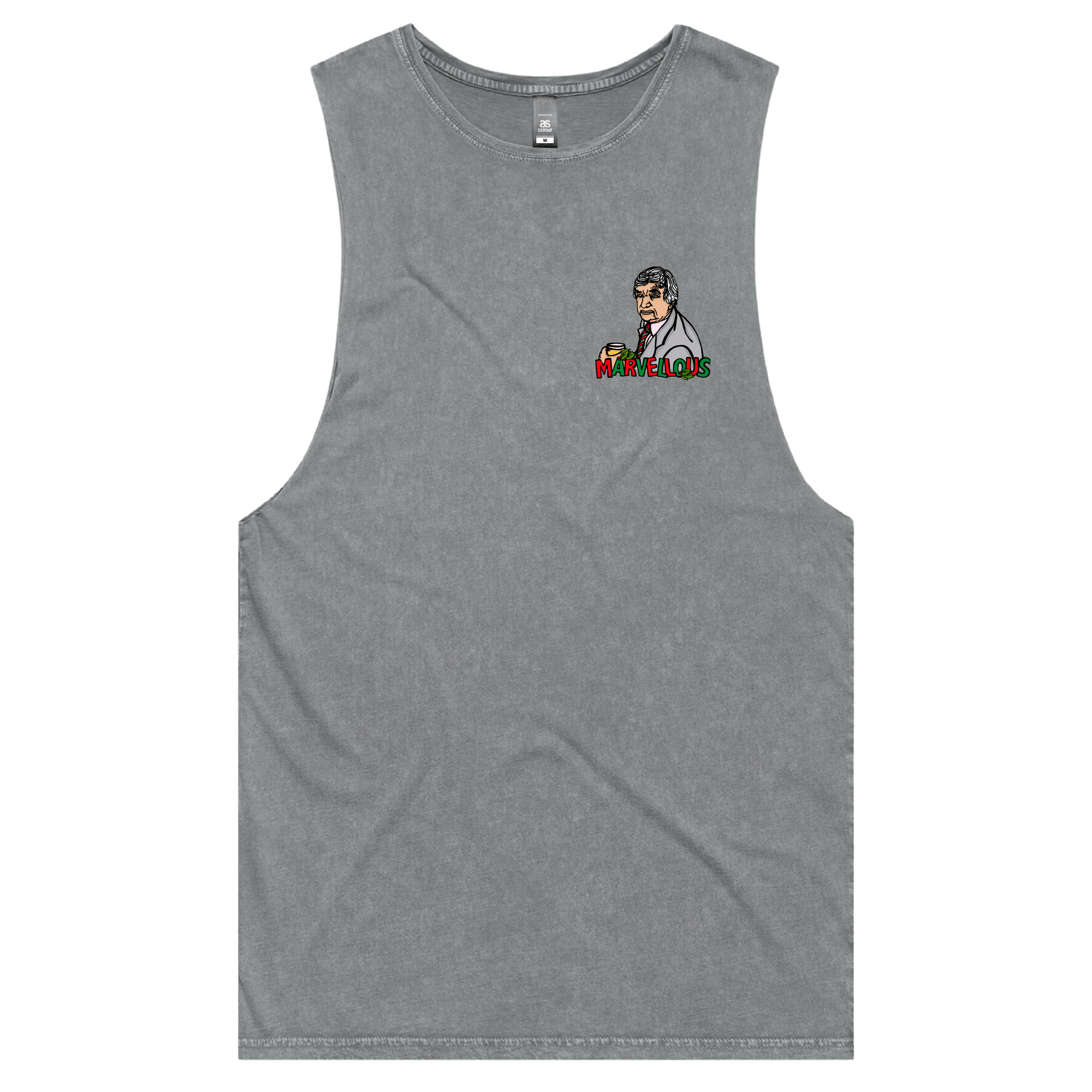 S / Ash / Small Front Design Richie Marvellous ๐ โ Tank