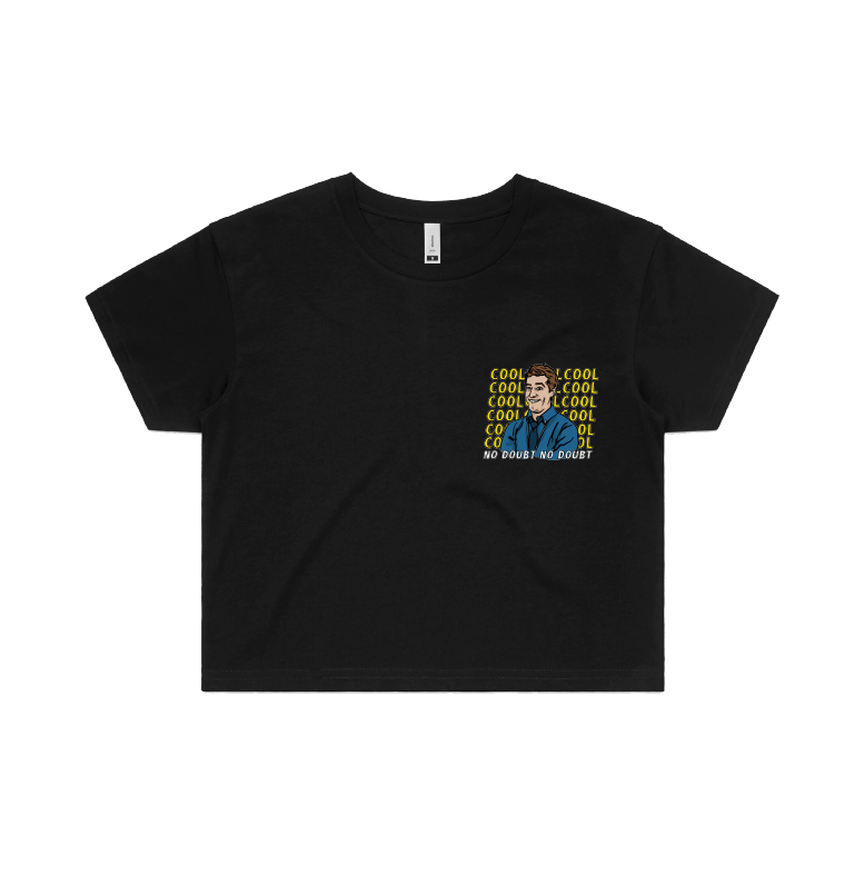 S / Black Cool Cool Cool 👮♂️ - Women's Crop Top