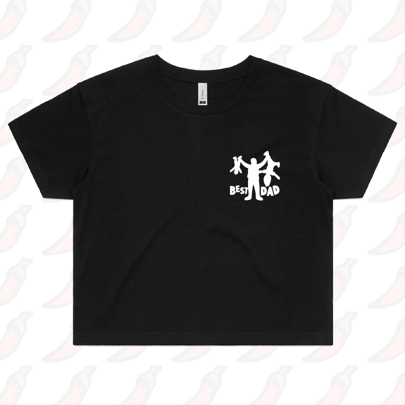 S / Black Dad’s Day Care 👨🍼 – Women's Crop Top
