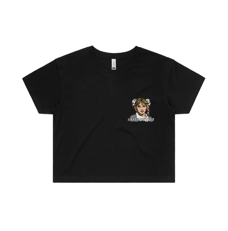 S / Black FREE BRITNEY 🎤 - Women's Crop Top
