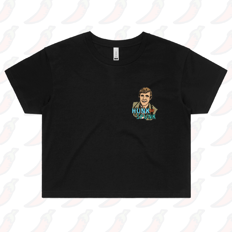 S / Black Hunk Of Spunk 👱- Women's Crop Top