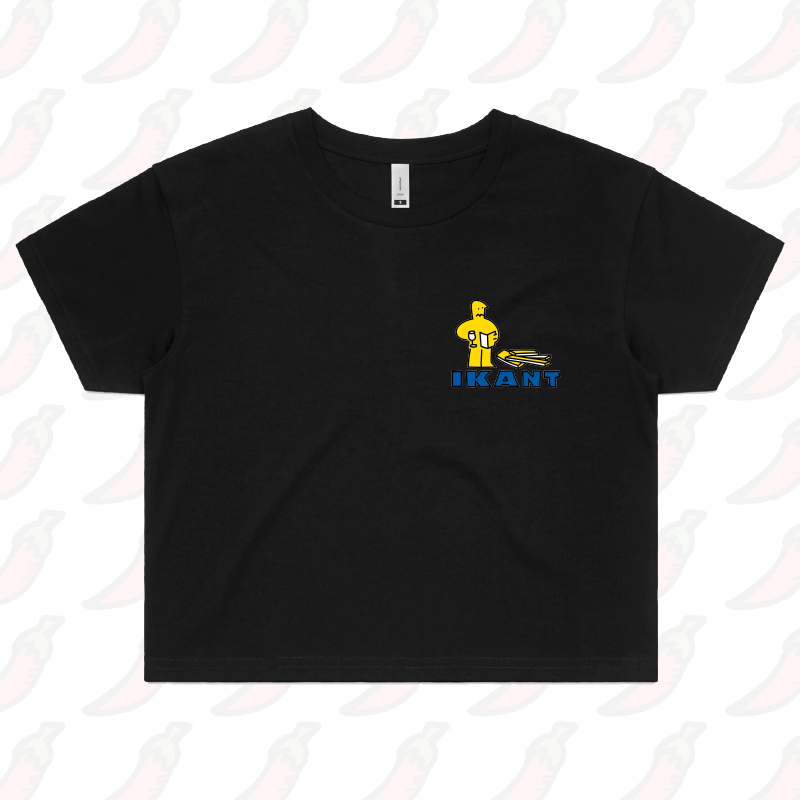 S / Black IKant 🪛 – Women's Crop Top