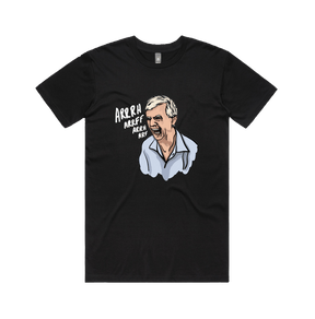 S / Black / Large Front Design Barking Dog Man 🗣️ - Men's T Shirt