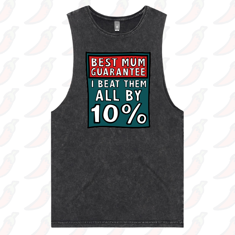 S / Black / Large Front Design Best Mum Guarantee ๐จ - Tank
