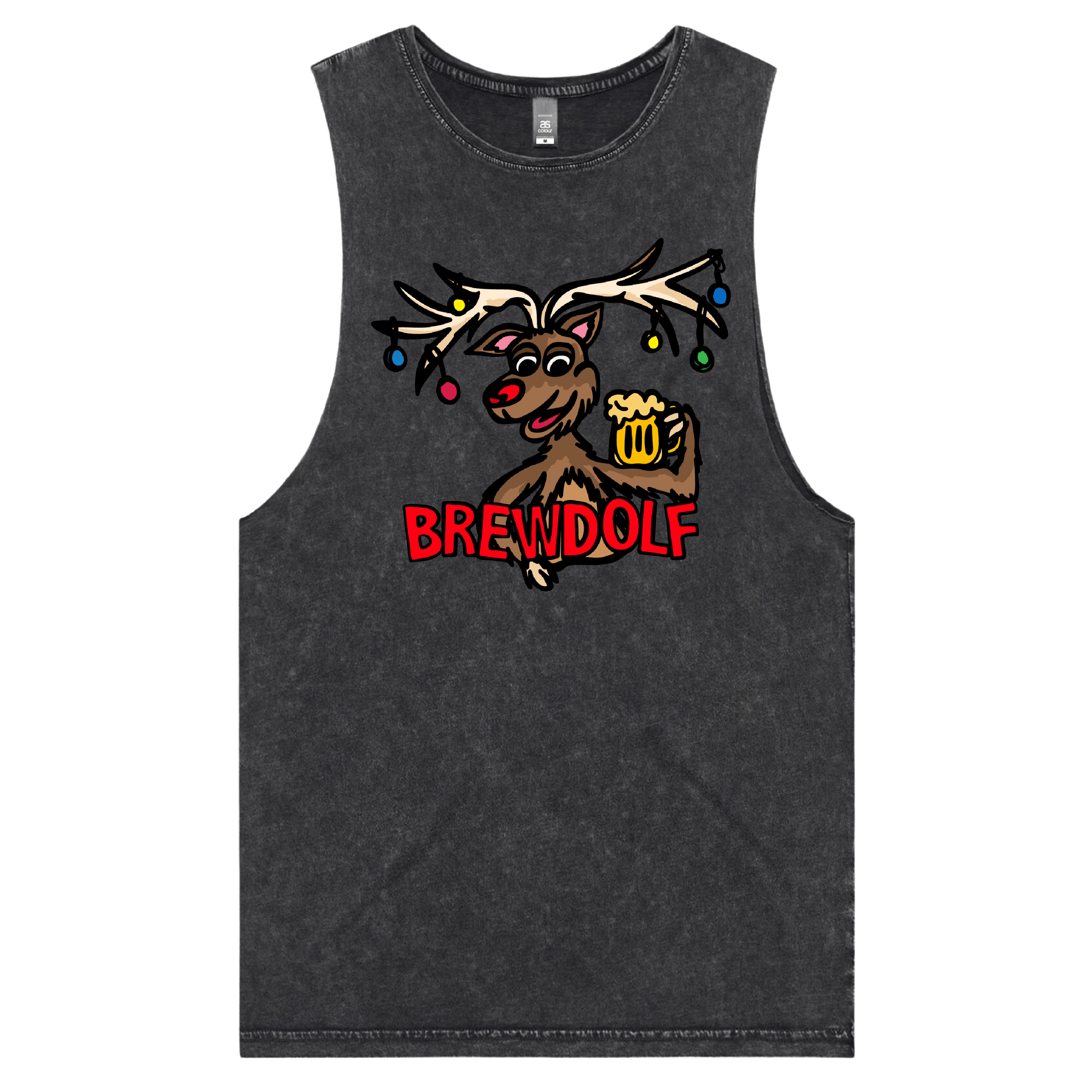 S / Black / Large Front Design Brewdolf ๐ฆ โ Tank