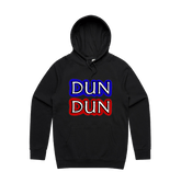 S / Black / Large Front Design Dun Dun 🚔 - Unisex Hoodie