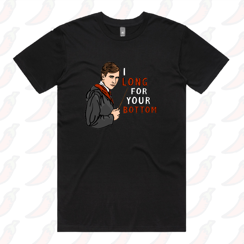 S / Black / Large Front Design I Long for your Bottom ๐โก - Men's T Shirt