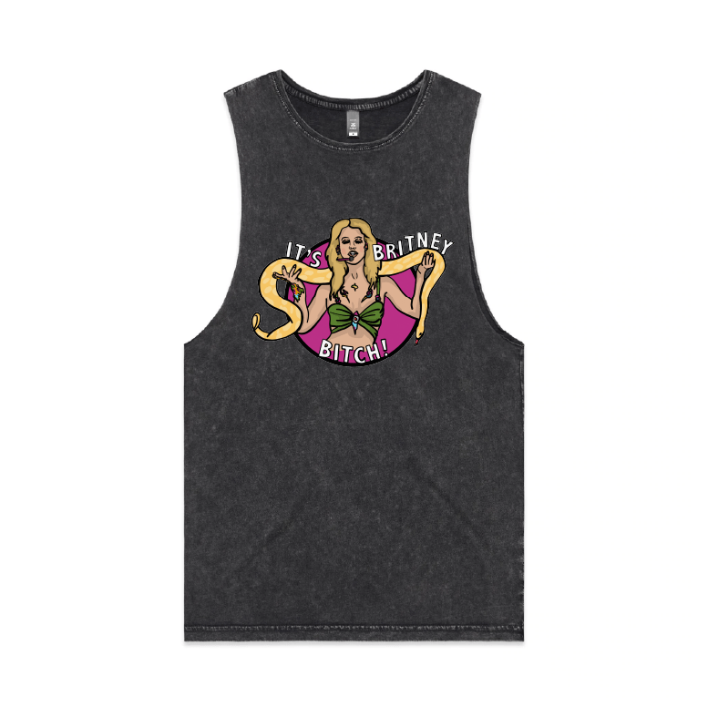 S / Black / Large Front Design It's Britney 🐍 - Tank