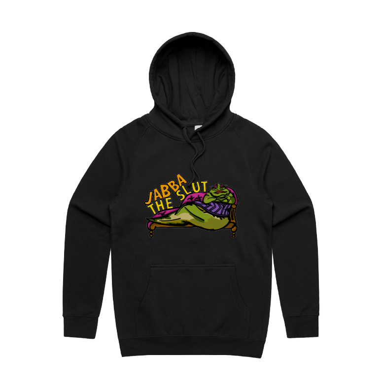 S / Black / Large Front Design Jabba The Slut ⛓️ - Unisex Hoodie