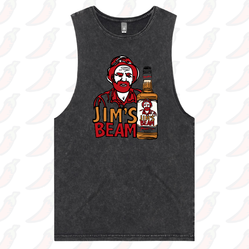 S / Black / Large Front Design Jimโs Beam ๐ฅ๐ โ Tank