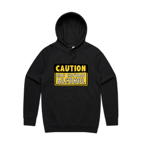 S / Black / Large Front Design May Contain Alcohol 🍺 - Unisex Hoodie