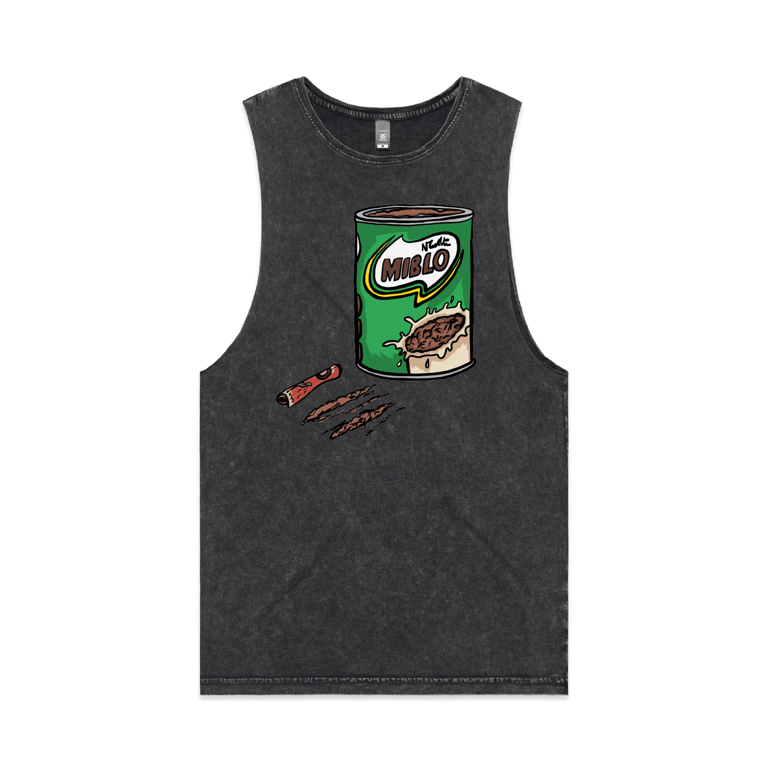 S / Black / Large Front Design MIBLO 🥛 - Tank