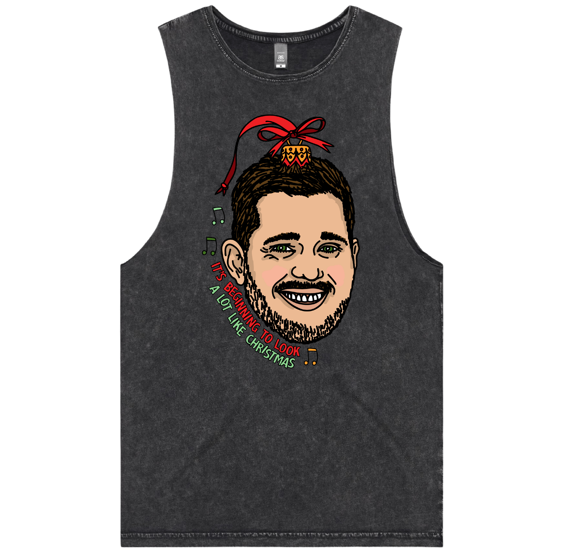 S / Black / Large Front Design Michael Bauble ๐ค๐ โ Tank