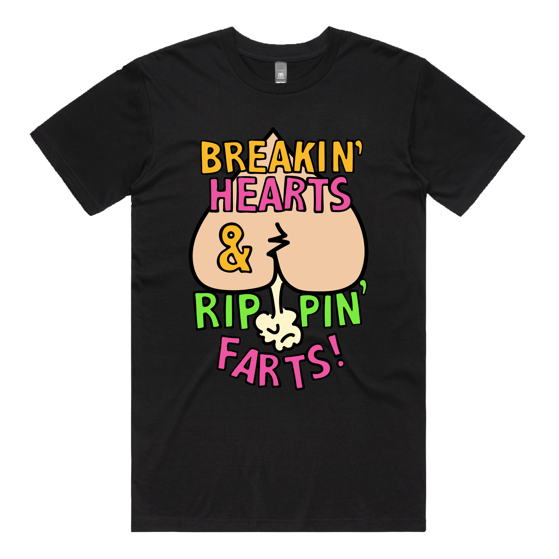 S / Black / Large Front Design Rippin Farts ๐๐จ - Men's T Shirt
