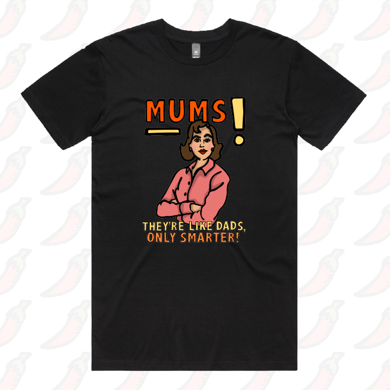 S / Black / Large Front Design Smart Mum ๐ง โ Men's T Shirt