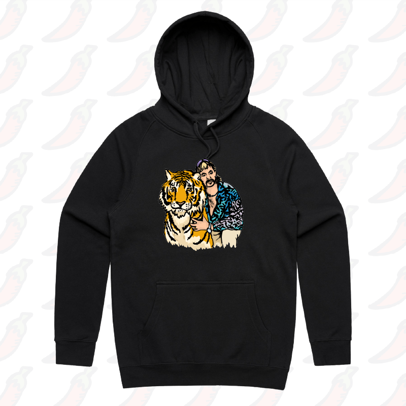S / Black / Large Front Design The King of Tigers ๐ฏ - Unisex Hoodie