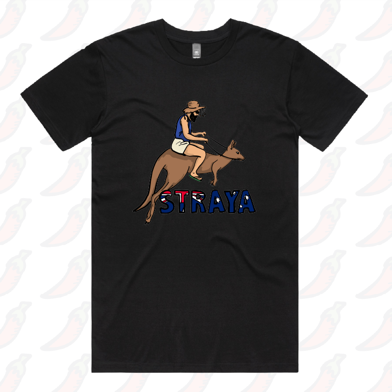 S / Black / Large Front Design Uber Roo ๐ฆ - Men's T Shirt