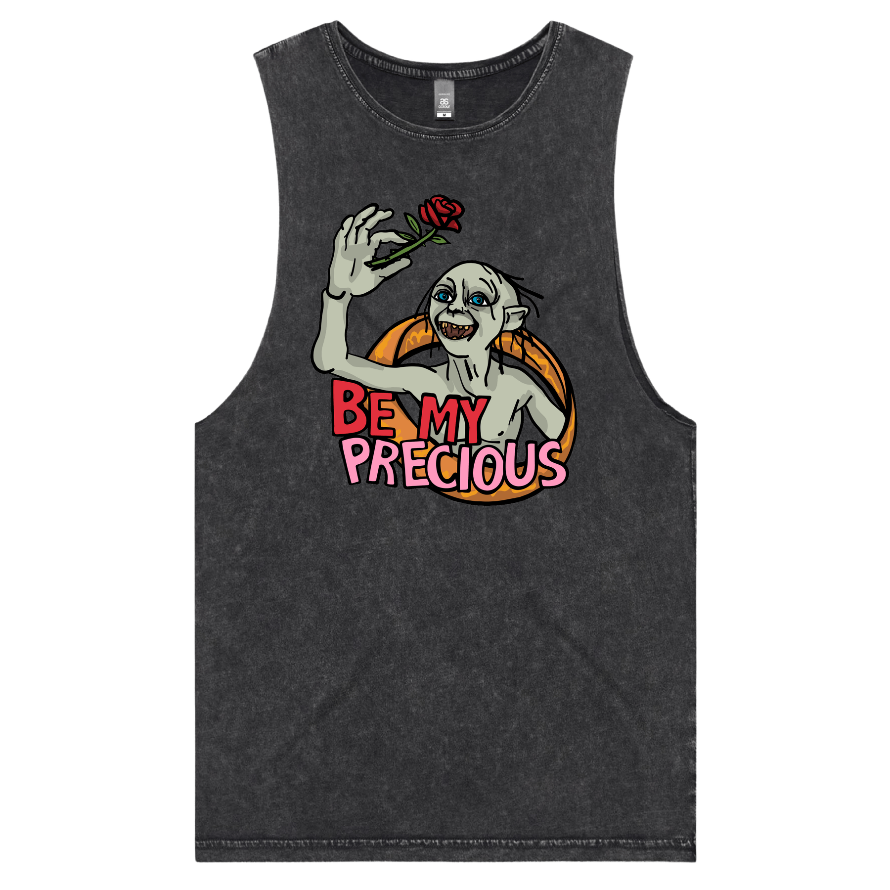 S / Black / Large Front Design Valentines Precious ๐น โ Tank
