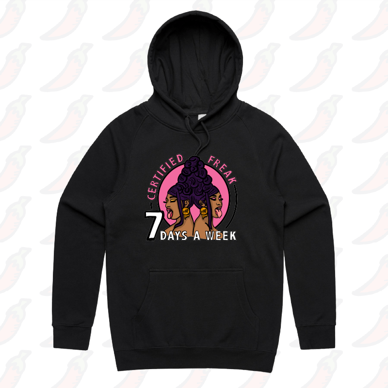 S / Black / Large Front Design WAP ๐ป - Unisex Hoodie