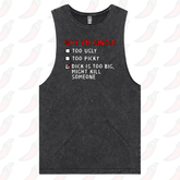 S / Black / Large Front Design Why Iโm Single ๐โ ๏ธ - Tank