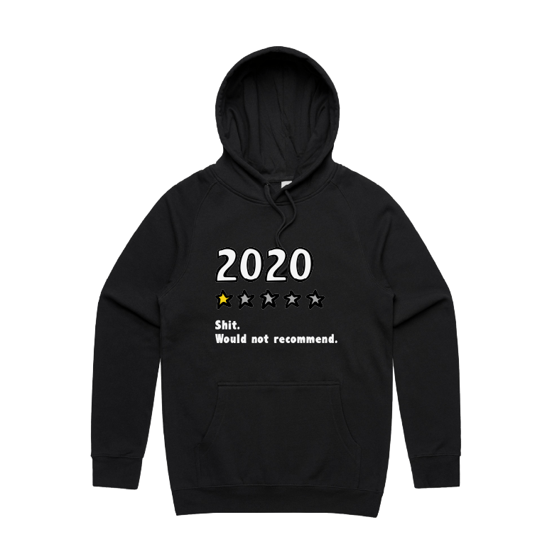 S / Black / Large Front Print 2020 Review ⭐ - Unisex Hoodie